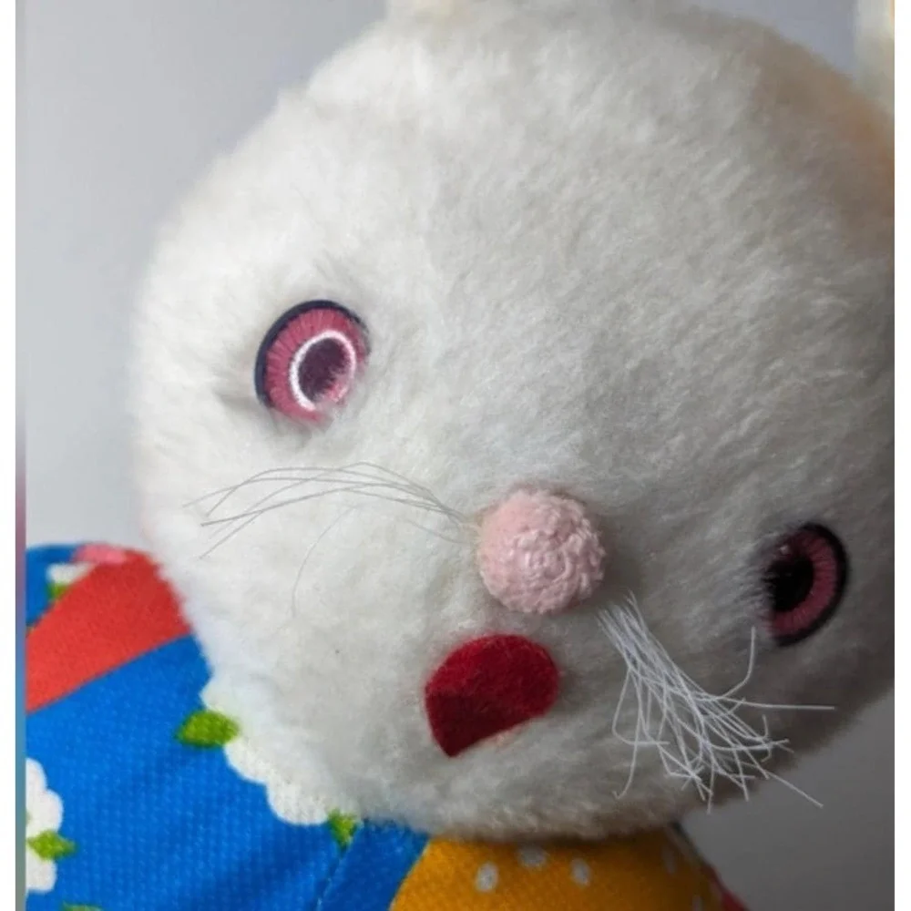 Vintage Bunny Rabbit Stuffed Animal Plush Gund Swedlin 1970s